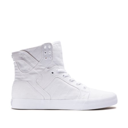 Supra Skytop D Hvite Høye Sneakers Dame [NO-7-C531]